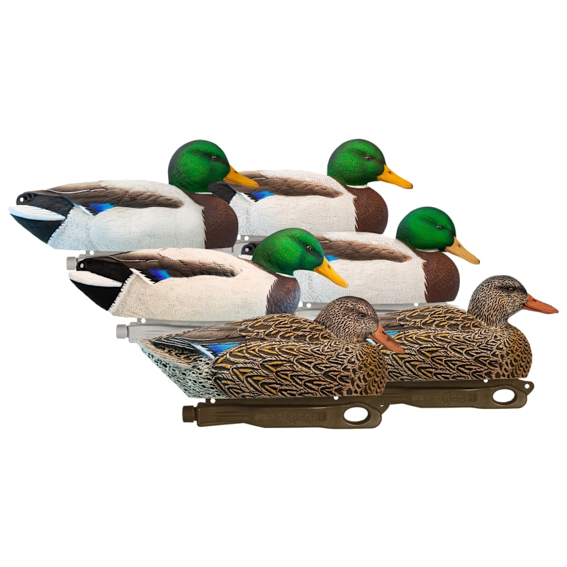 Hardcore Decoys Rugged Series Redlegs Mag Mallard Duck Decoys 6-Pack