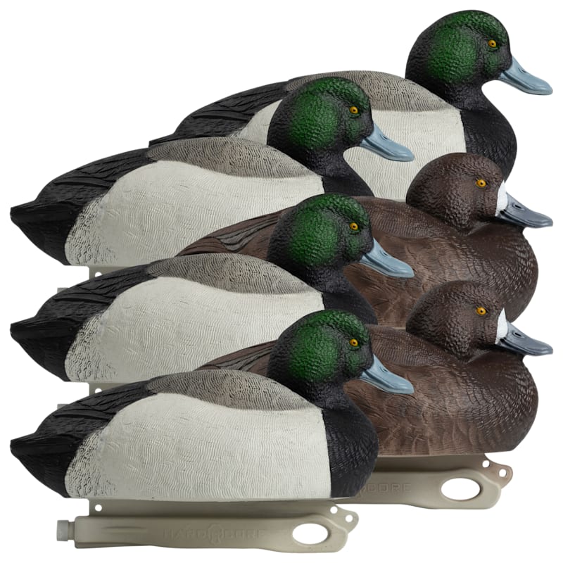 Hardcore Decoys Rugged Series Bluebill Duck Decoys 6-Pack