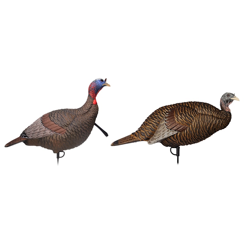 flextone Thunder Jake And Thunder Chick Breeder Hen Turkey Decoy Combo
