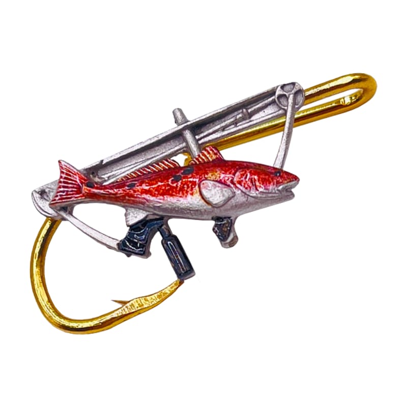 Hookits Bowfish Fishing Hook Hat Pin Clip