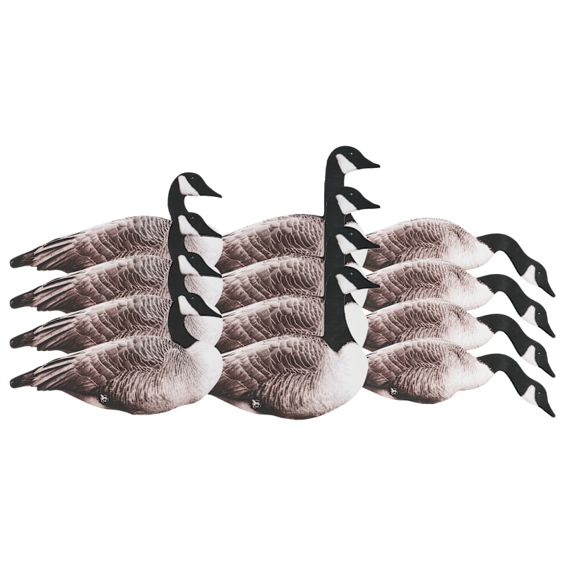 Northern Flight Canada Goose Flocked Silhouette Decoys 12-Pack