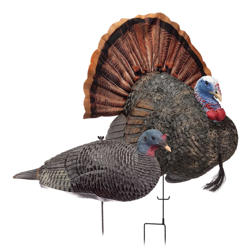RedHead Reality Series Remote Crazy Jake and Mating Hen Turkey Decoy Combo