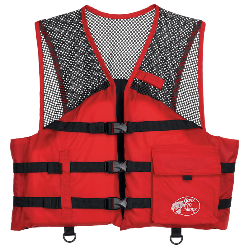 Bass Pro Shops Basic Mesh Fishing Life Jacket with Front Pocket