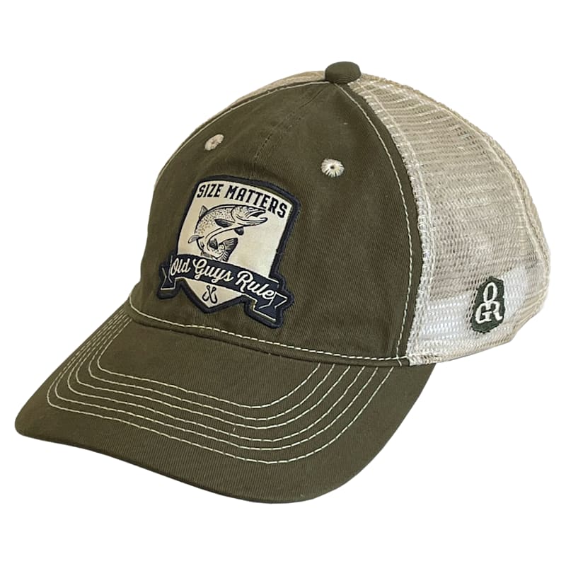 Old Guys Rule Size Matters Trucker Cap