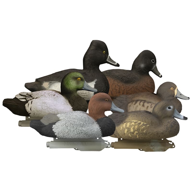Higdon Standard Foam-Filled Diver Duck Decoys 6-Pack