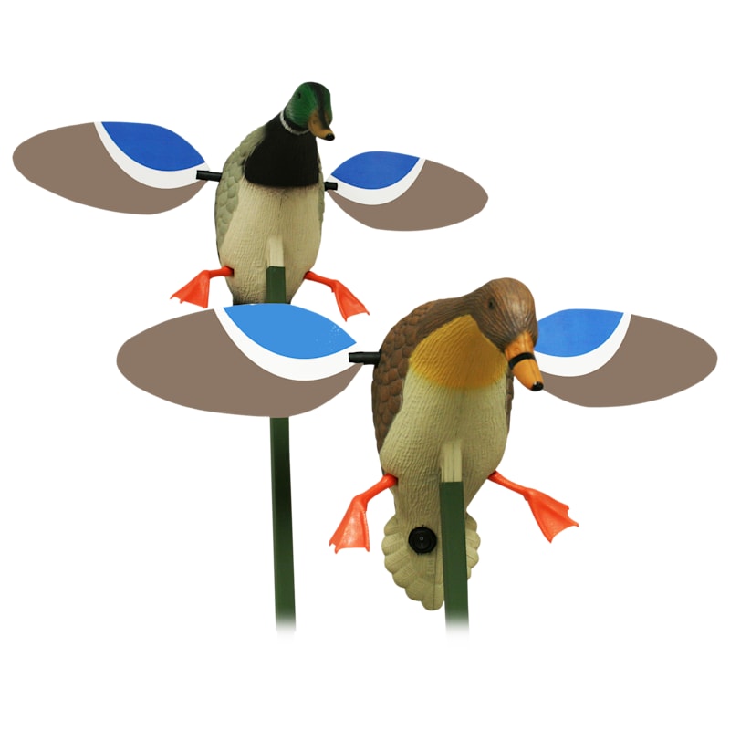 MOJO Outdoors Baby MOJO Hen and Drake Motorized Duck Decoy Combo
