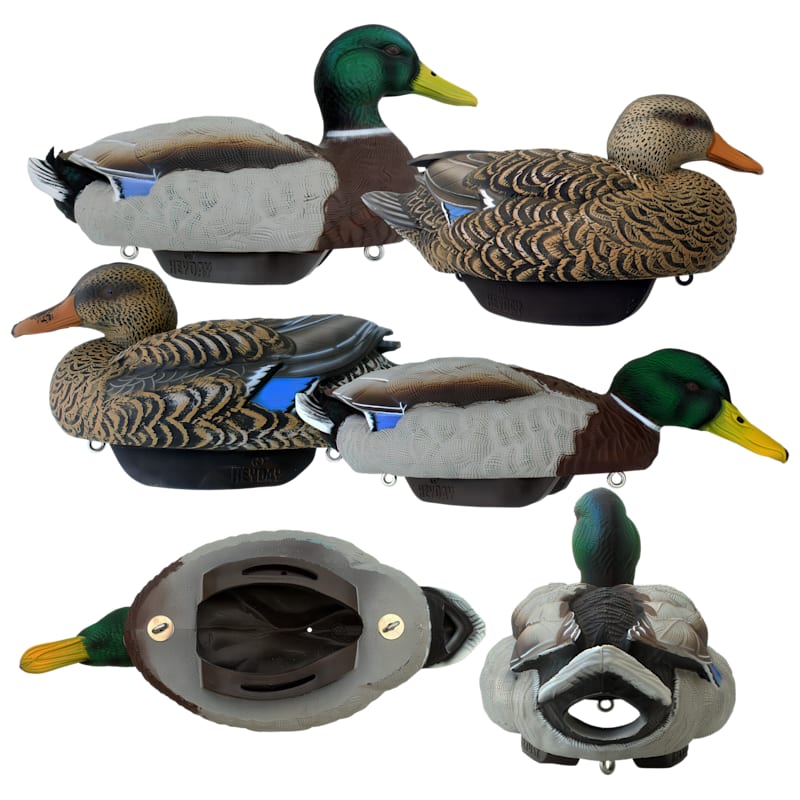HEYDAY HydroFoam Mallard Position Pack 2 Duck Decoys 6-Pack