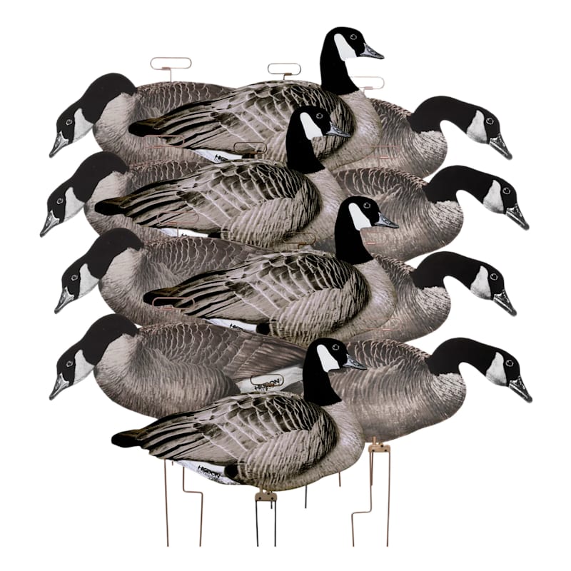 Higdon FLATS Flocked Motion Silhouette Canada Goose Decoys 12-Pack