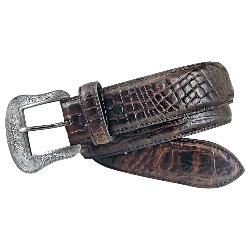 Wrangler Crocodile Print Western Belt