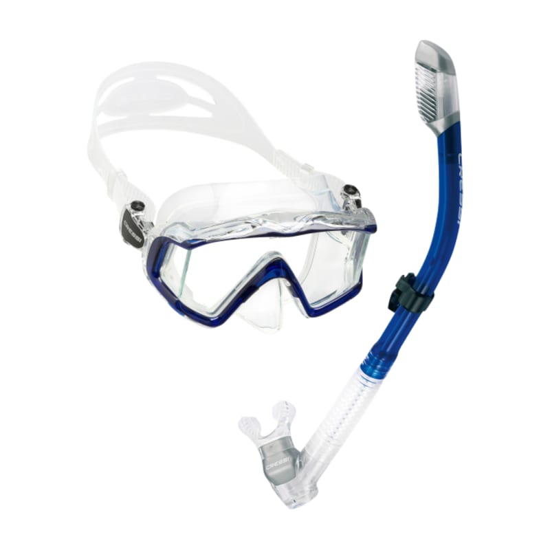 Cressi Pano 3 Mask and Supernova Dry Snorkeling Combo
