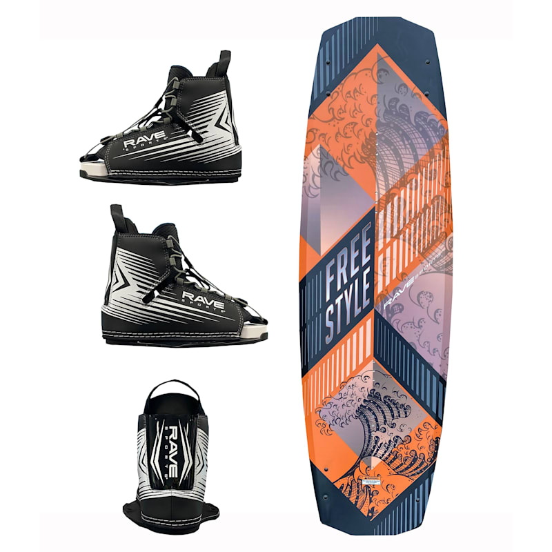 RAVE Sports Freestyle Wakeboard with RAVE Boots