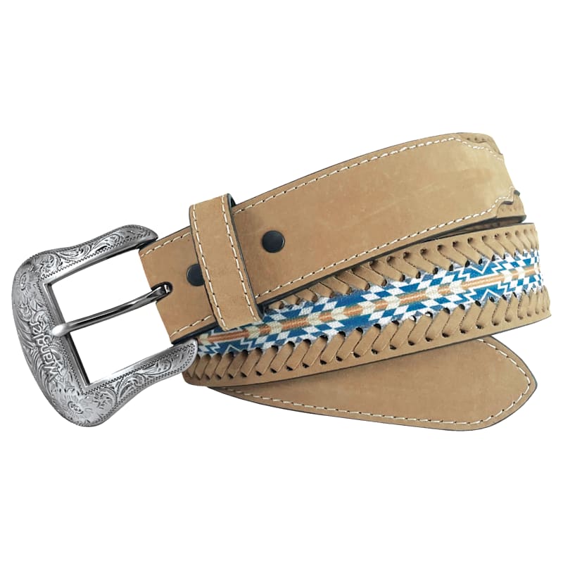 Wrangler Crazy Horse Aztec Print Western Belt