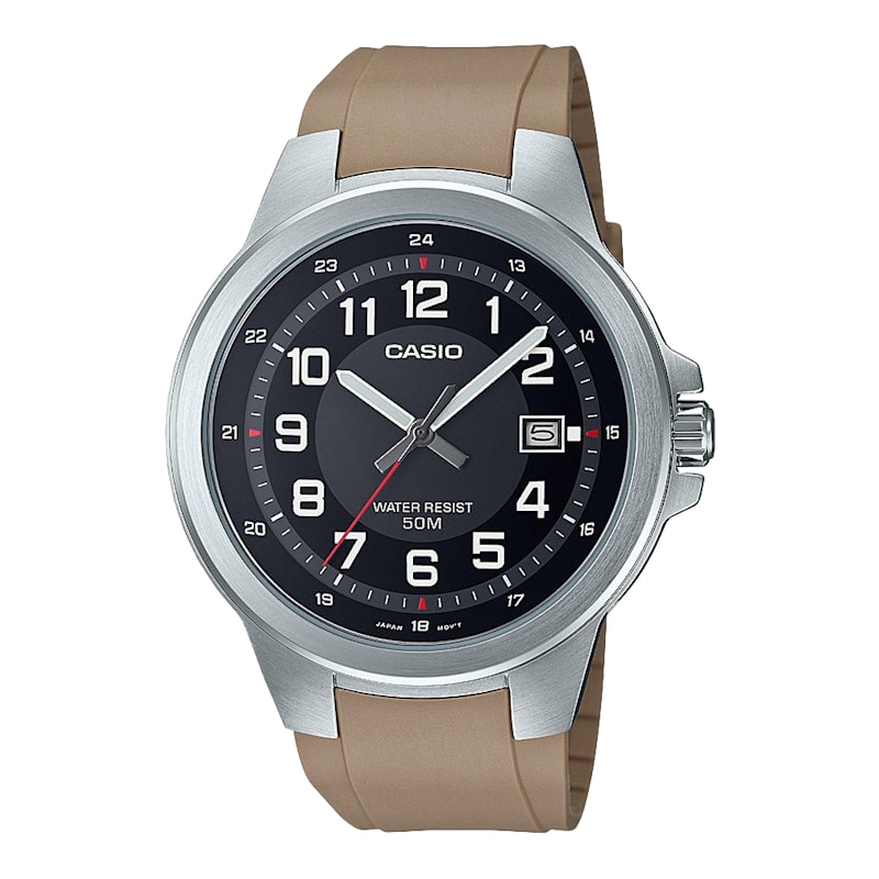 Casio Military Analog Resin-Strap Watch for Men