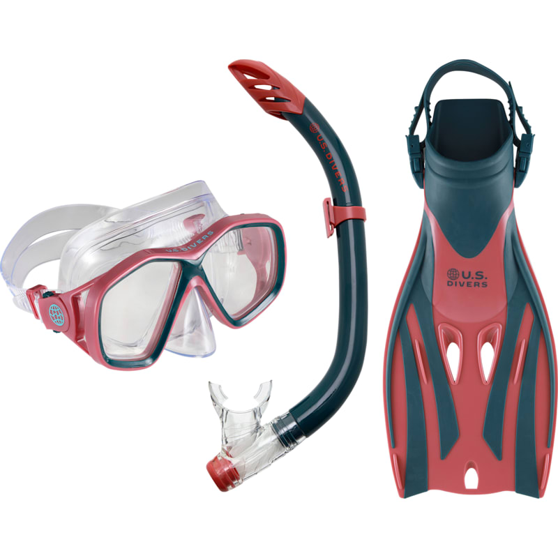U.S. Divers Redondo DX Mask, Mission Fins, and Padang DX Snorkel Combo Set