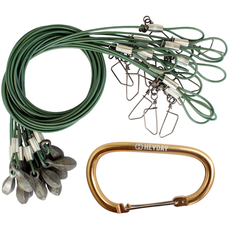 HEYDAY Public Land Teardrop Texas Decoy Rigs 12-Pack with Carabiner