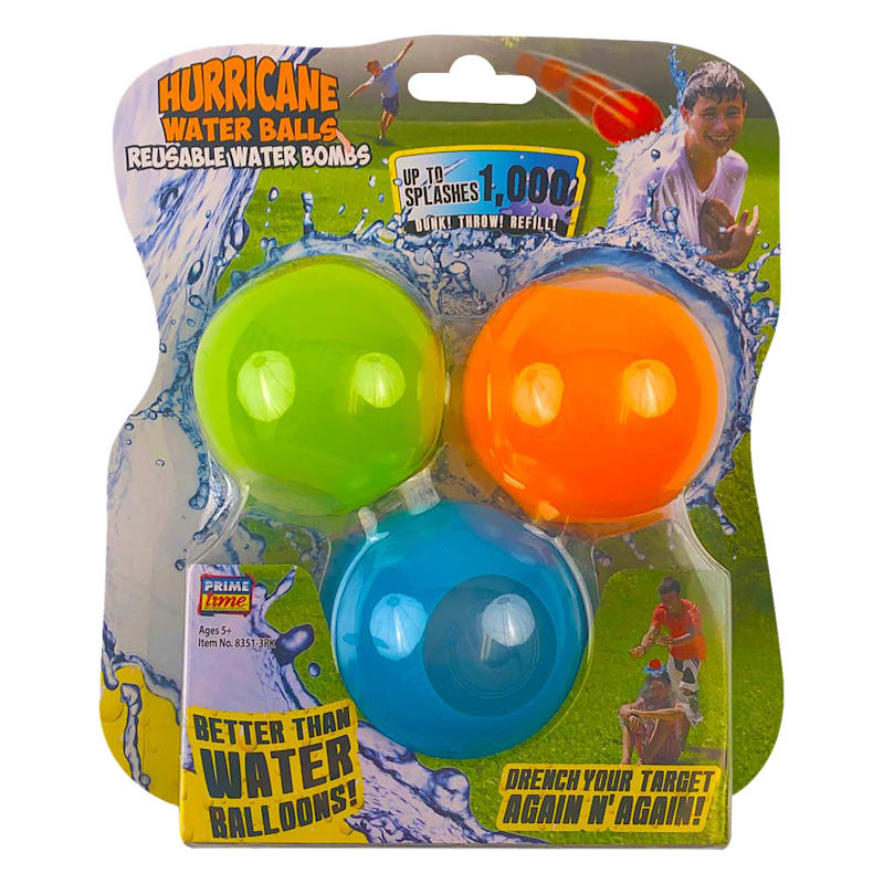 Prime Time Toys Hurricane Reusable Water Balls Toy 3-Pack