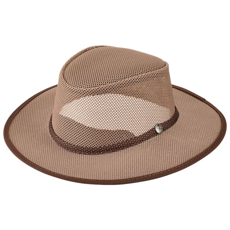 American Hat Makers Mesh Crown Outback Hat
