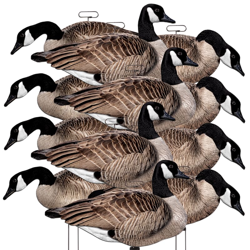 Higdon FLATS Magnum Canada Motion Silhouette Goose Decoys 12-Pack