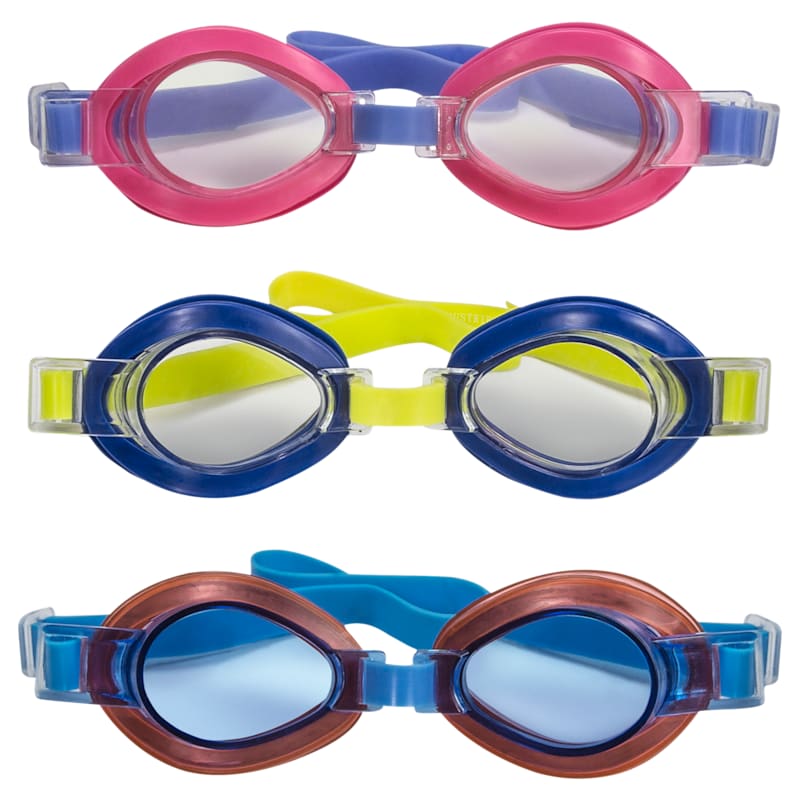 Aqua-Leisure SplashTime Swim Goggles 3-Pack