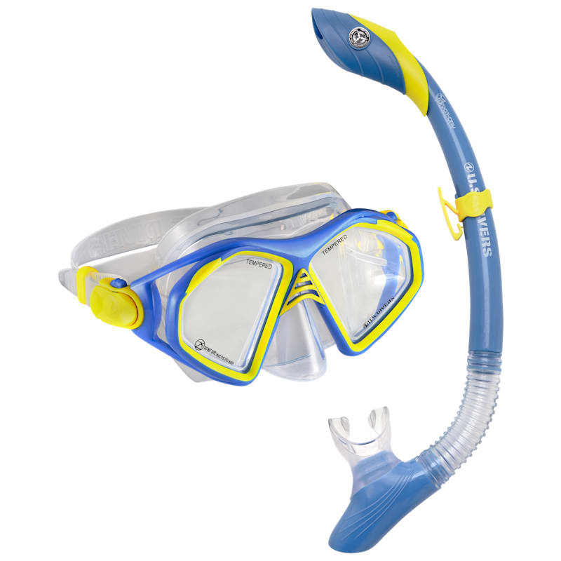 U.S. Divers Admiral Mask and Island Dry Snorkel Combo