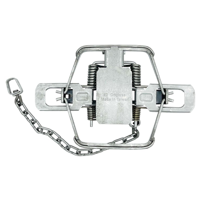 Bridger #3 Dogless 2-Coil Offset Modified Jaw Trap