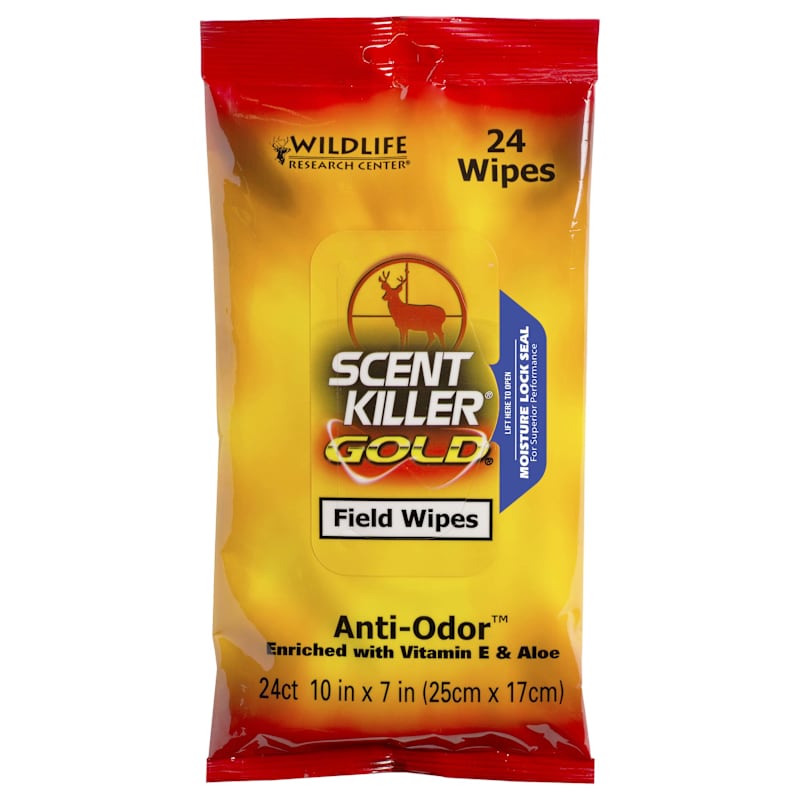 Wildlife Research Center Scent Killer Gold Field Wipes