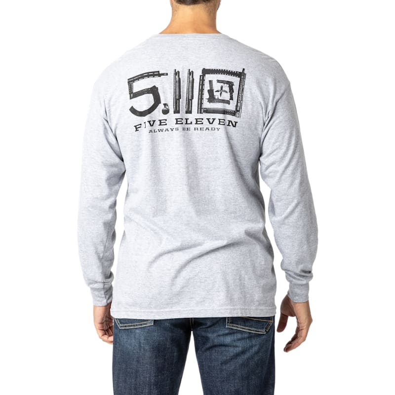 5.11 Tactical Locked and Logoed Long-Sleeve T-Shirt for Men
