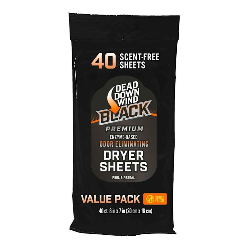 Dead Down Wind BLACK Premium Dryer Sheets