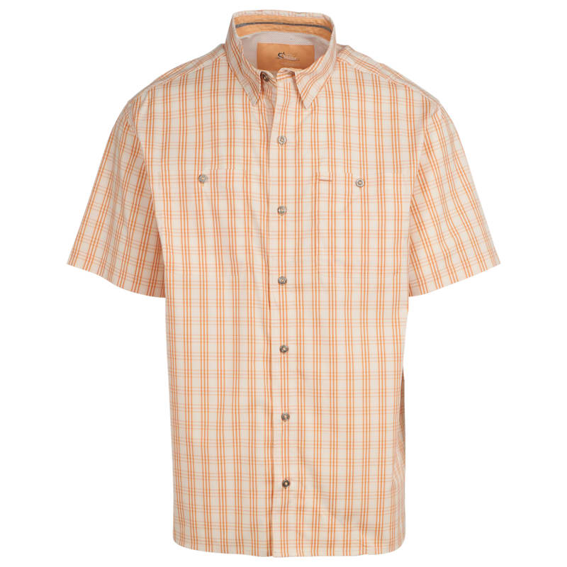 World Wide Sportsman Ultimate Angler Plaid Button-Up Short-Sleeve Shirt