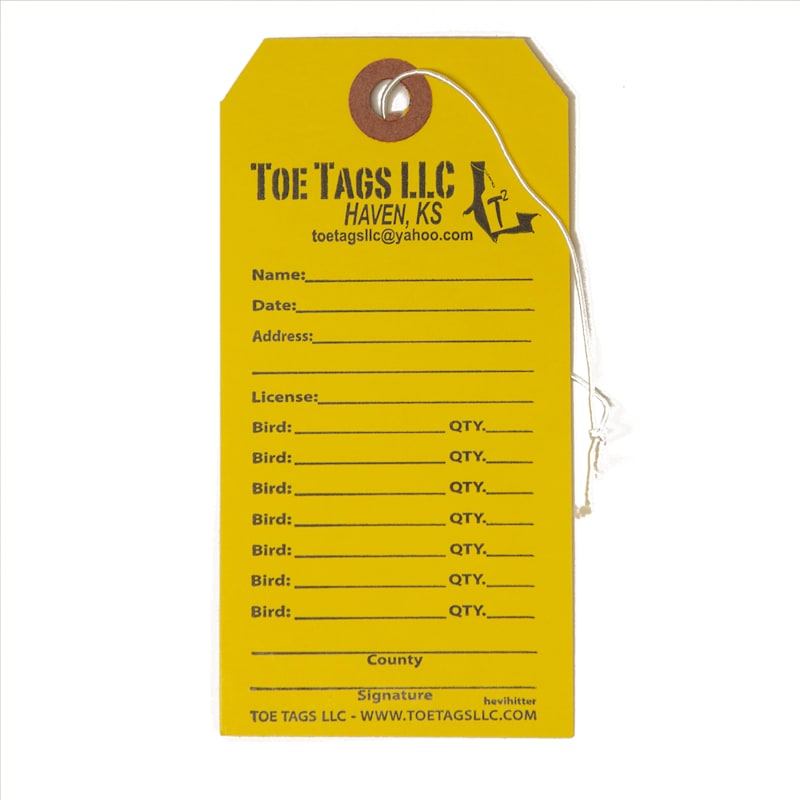 Toe Tags Hevihitter Bird Tags