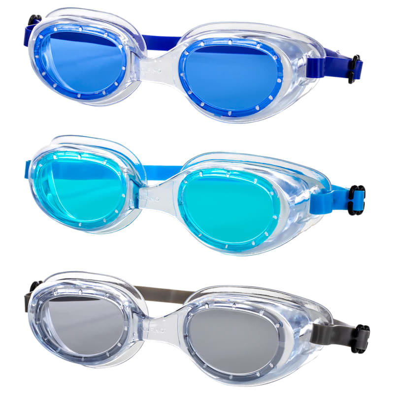 Aqua Leisure Shark Swim Goggles 3-Pack for Kids