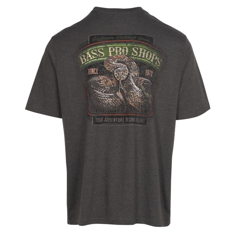 Bass Pro Shops Vintage Rattlesnake Short-Sleeve T-Shirt for Men
