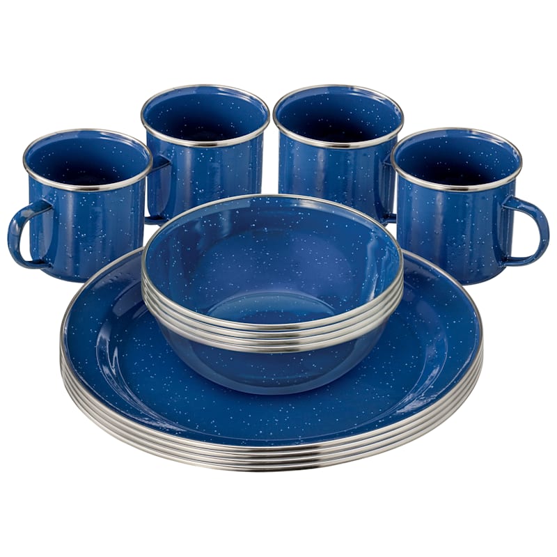 Bass Pro Shops 12-Piece Enamelware Table Set
