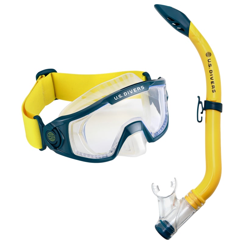 U.S. Divers Avila Snorkeling Mask and Kiwi DX Snorkel Combo for Kids