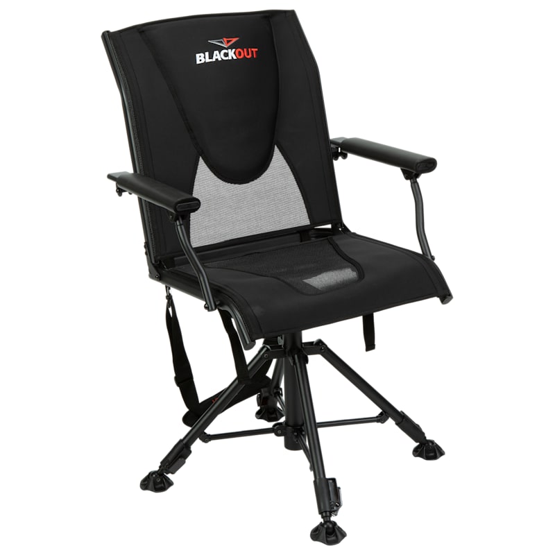 BlackOut Swivel Hard-Arm Chair