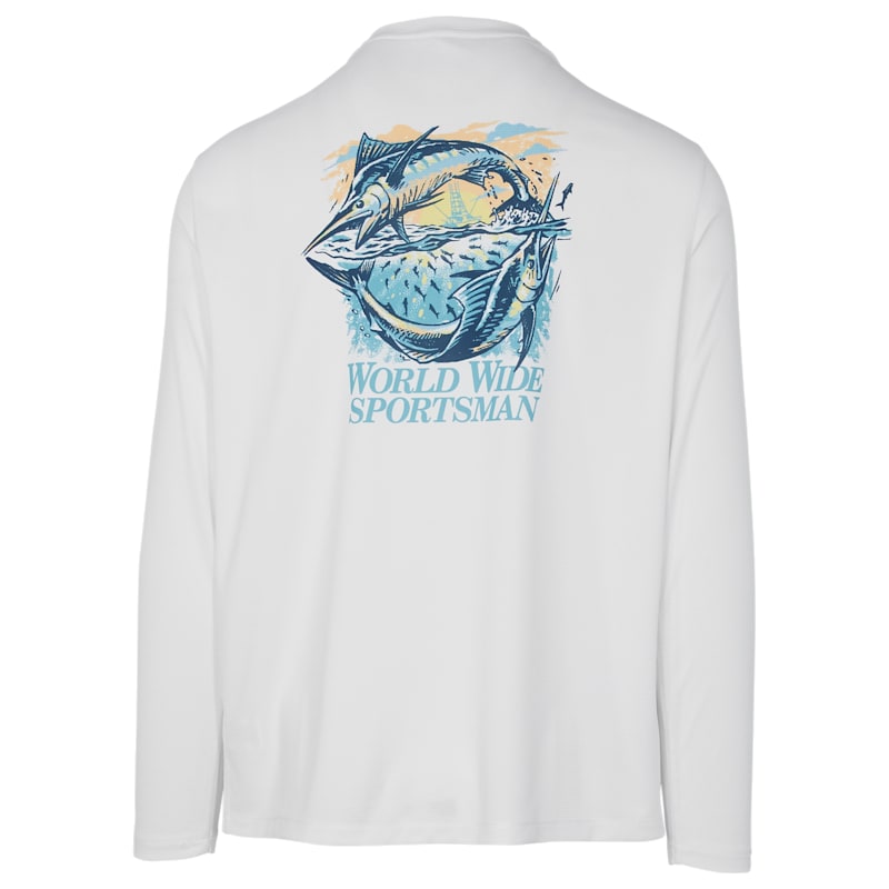 World Wide Sportsman Leaping Swordfish Long-Sleeve T-Shirt