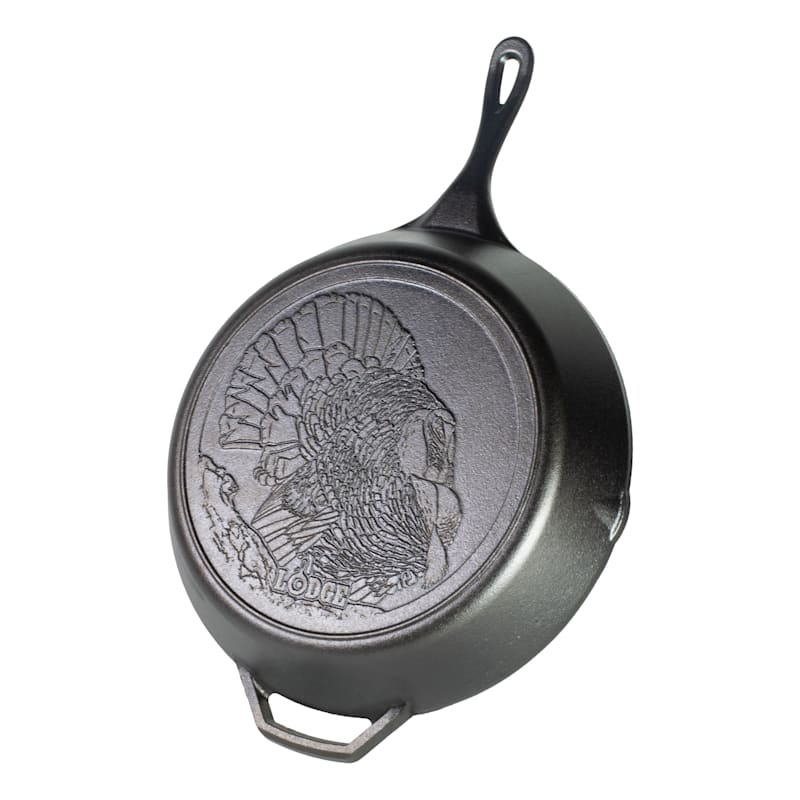 Lodge Wildlife Series Cast Iron Turkey Skillet