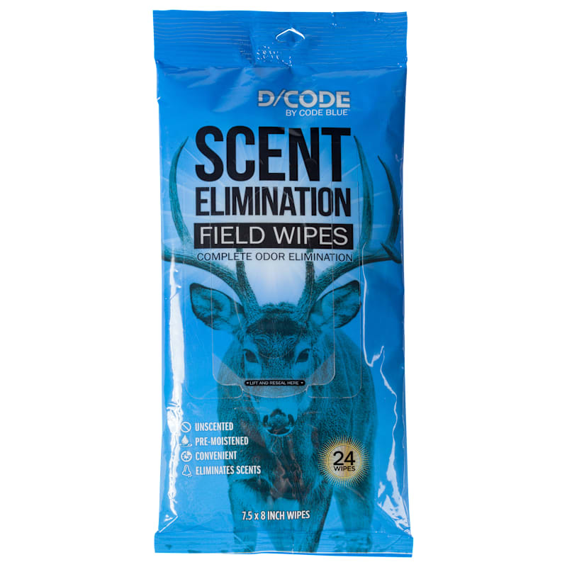 Code Blue D/CODE Scent Elimination Field Wipes