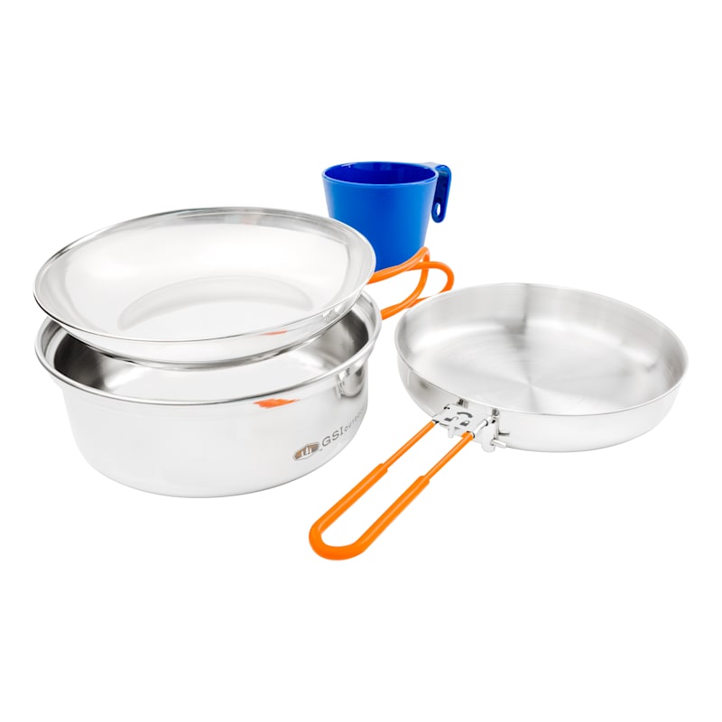 GSI Outdoors Glacier Stainless 1-Person Mess Kit