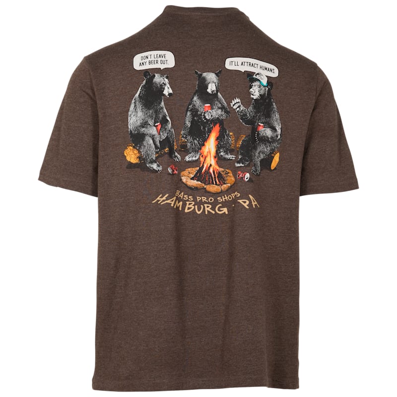 Bass Pro Shops Attract Humans Short-Sleeve T-Shirt for Men