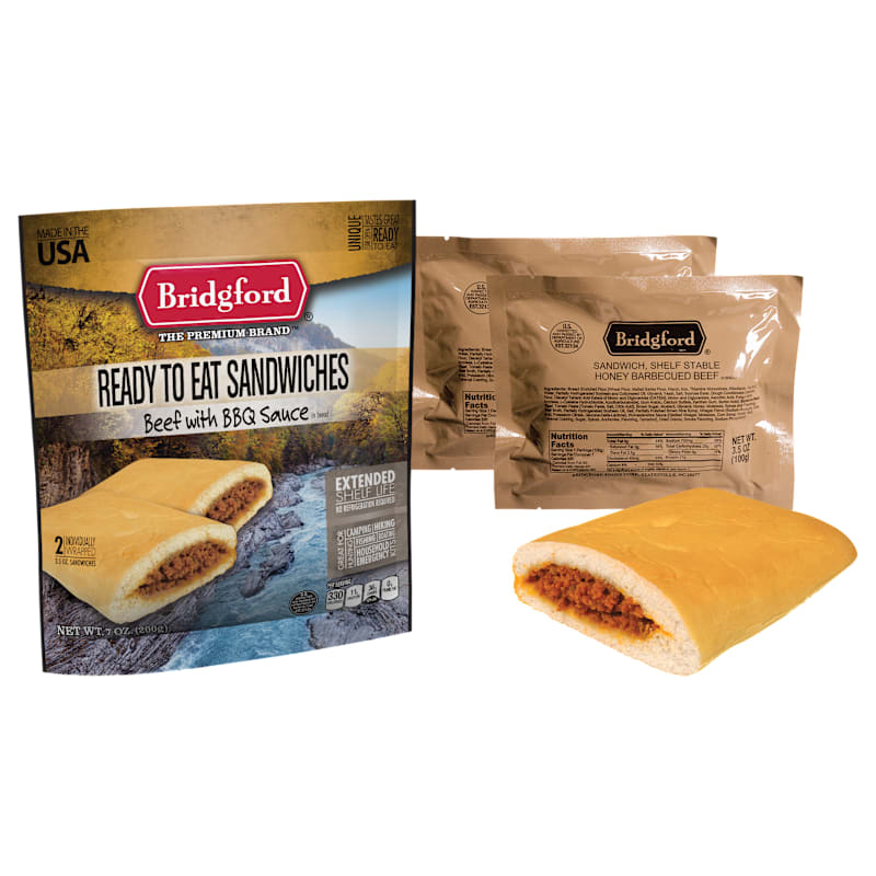 Bridgford Ready-to-Eat BBQ Beef Camp Sandwiches