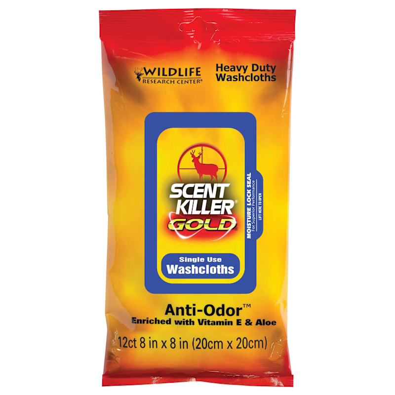 Wildlife Research Center Scent Killer Gold Heavy-Duty Washcloths