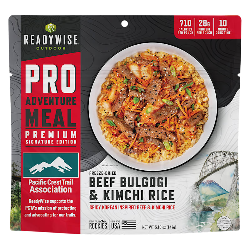 ReadyWise Pro Adventure Meal Freeze-Dried Beef Bulgogi and Kimchi Fried Rice