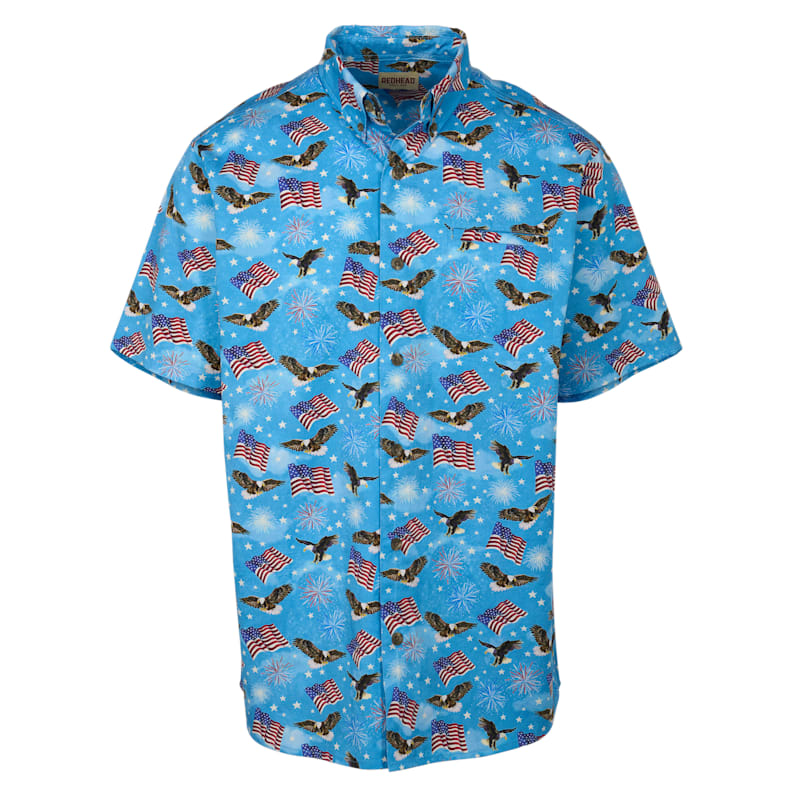 RedHead Majestic Glory Woven Short-Sleeve Button-Down Shirt