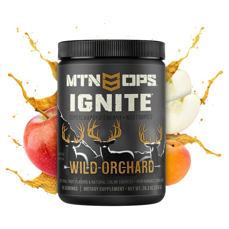 MTN OPS Ignite Wild Orchard Supercharged Energy and Nootropics Drink Mix