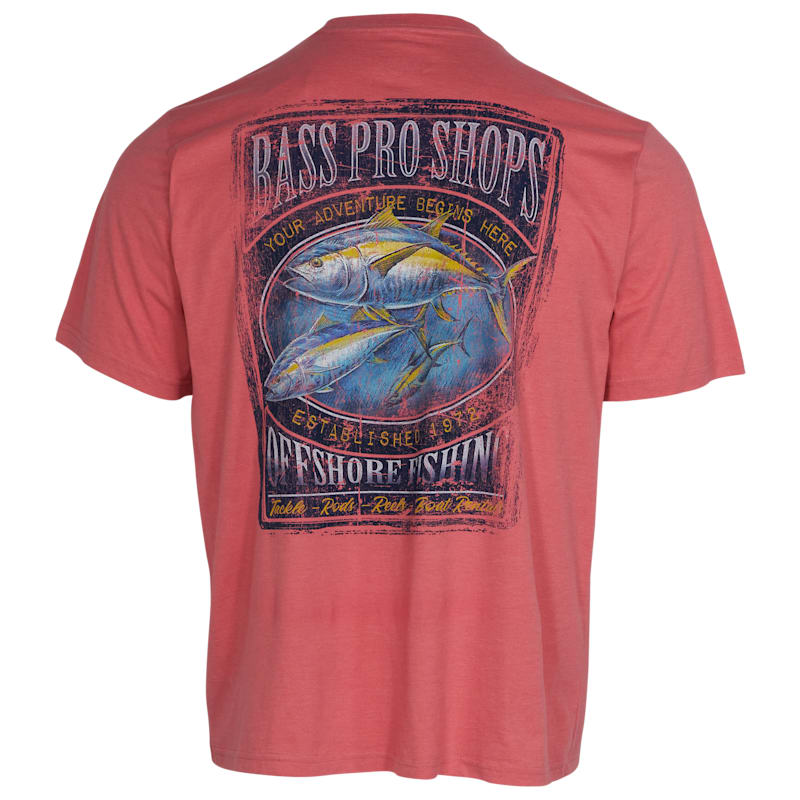 Bass Pro Shops Vintage Tuna Charter Short-Sleeve Pocket T-Shirt for Men