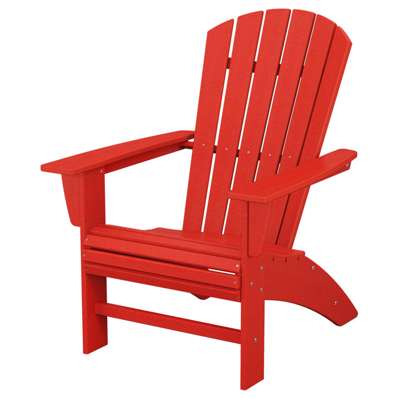 POLYWOOD Nautical Curveback Adirondack Chair