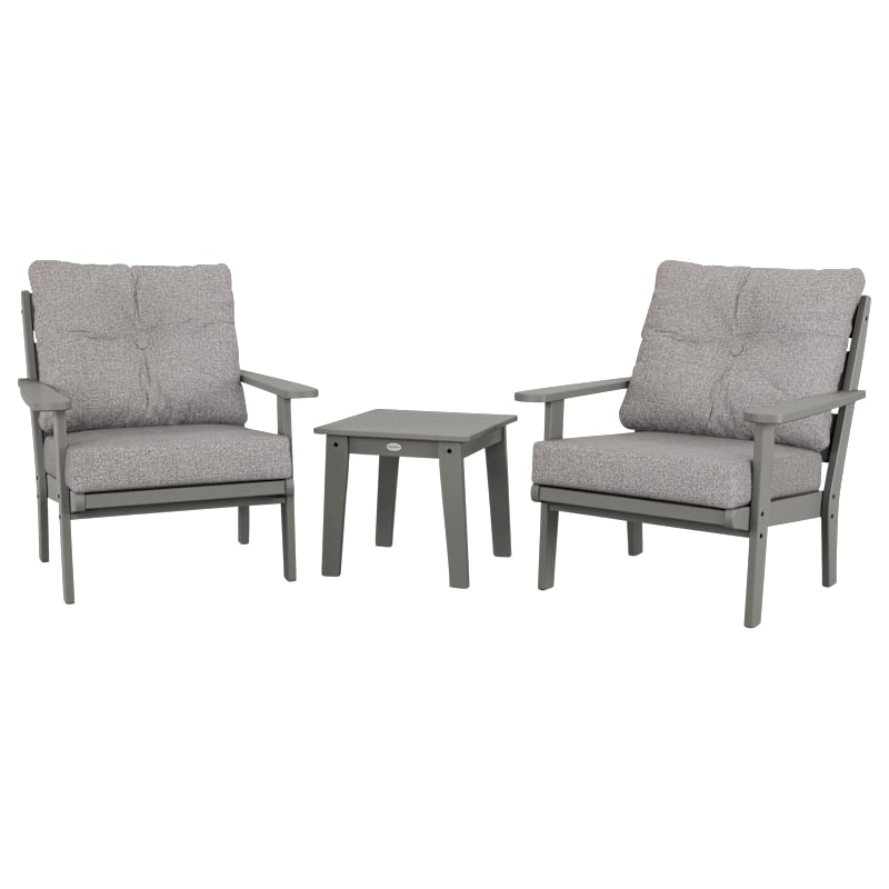 POLYWOOD Lakeside 3-Piece Deep-Seating Chair Set
