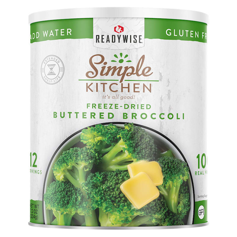 ReadyWise Simple Kitchen #10-Can Freeze-Dried Buttered Broccoli