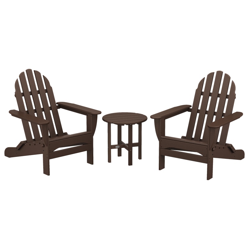 POLYWOOD Classic Folding Adirondack 3-Piece Set